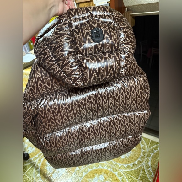 Mackage Brown Patterned Puffer Jacket - Picture 4 of 5